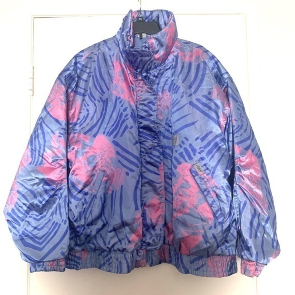 Vintage Etirel Le Style Sportfit Ski Snowboard Winter Puffer Jacket Purple Pink